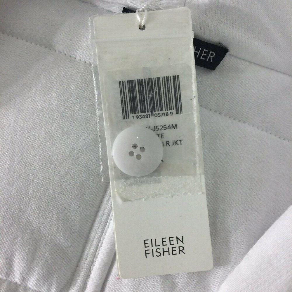 Eileen Fisher Quilted Organic Cotton Jersey Jacket - Picture 7 of 12